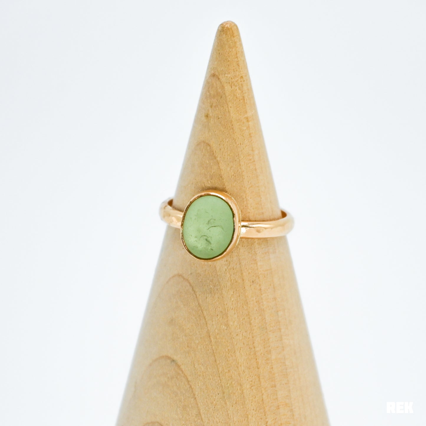 Gold fill UV sea glass size 6.5