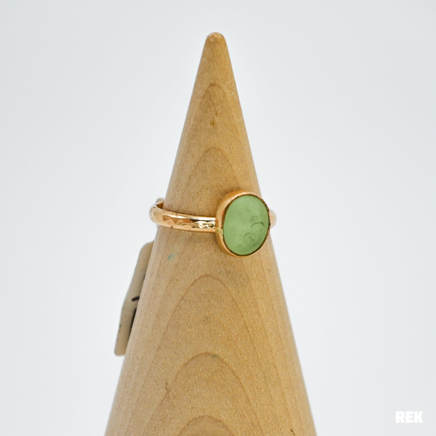 Gold fill UV sea glass size 6.5
