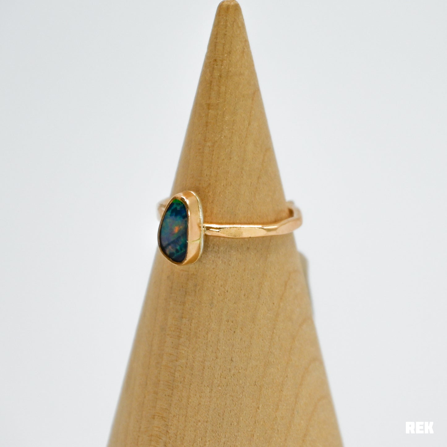 Gold fill Australian opal size 6.25