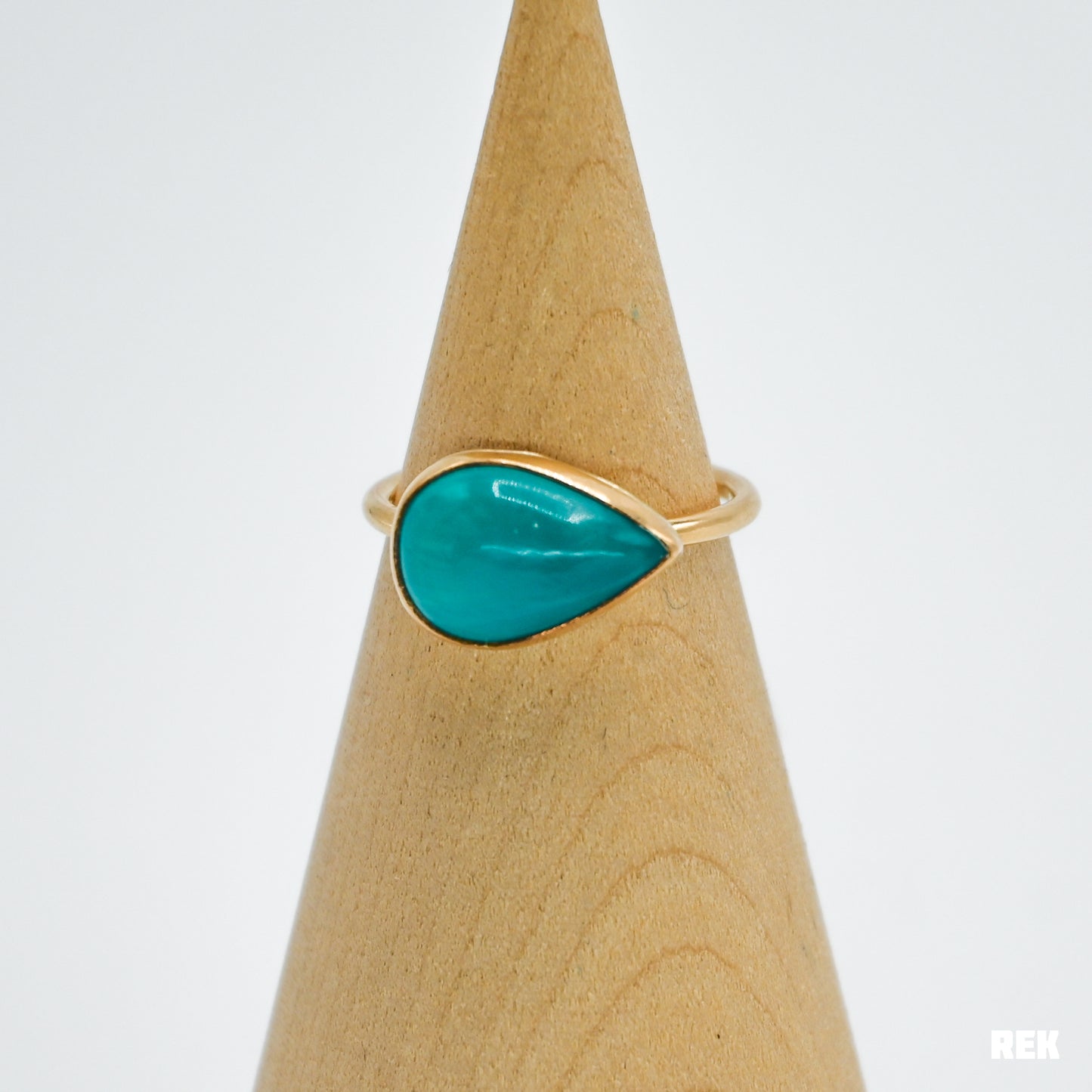 Gold fill horizontal amazonite size 7.5