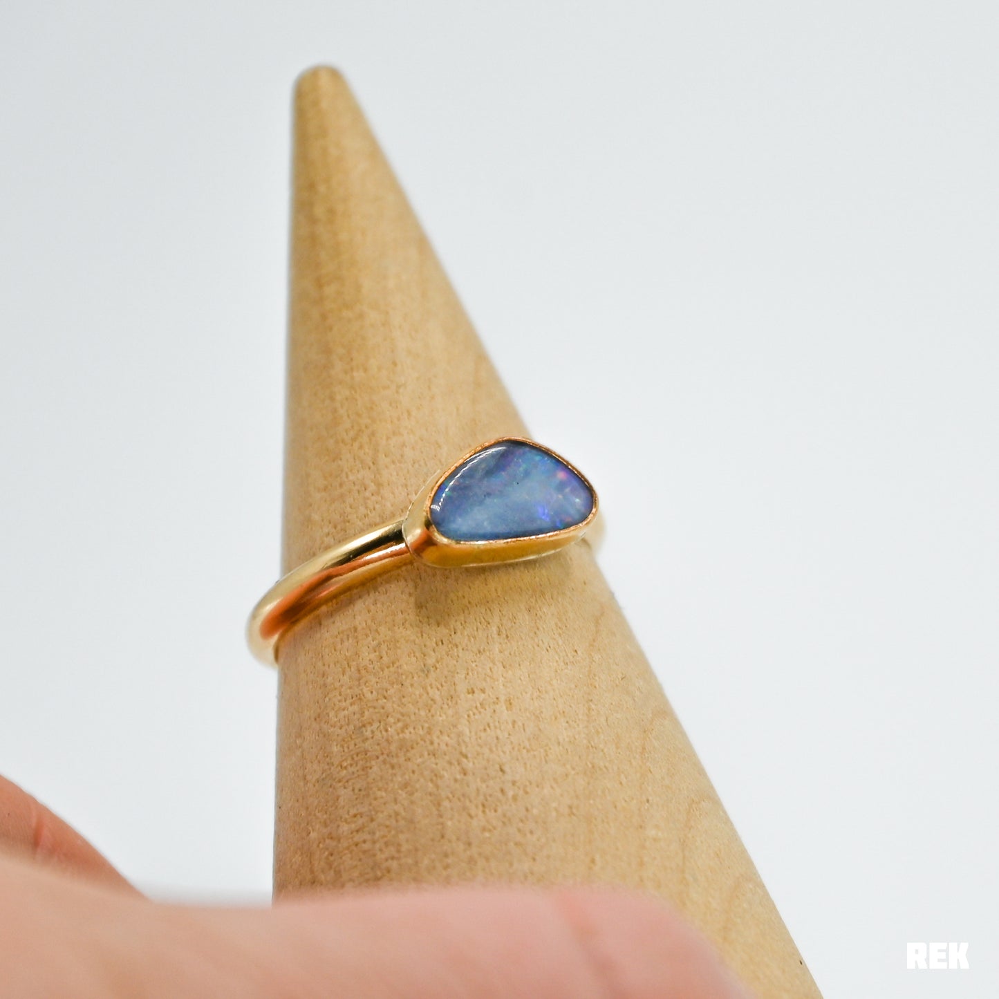 Gold fill Australian opal size 7.5