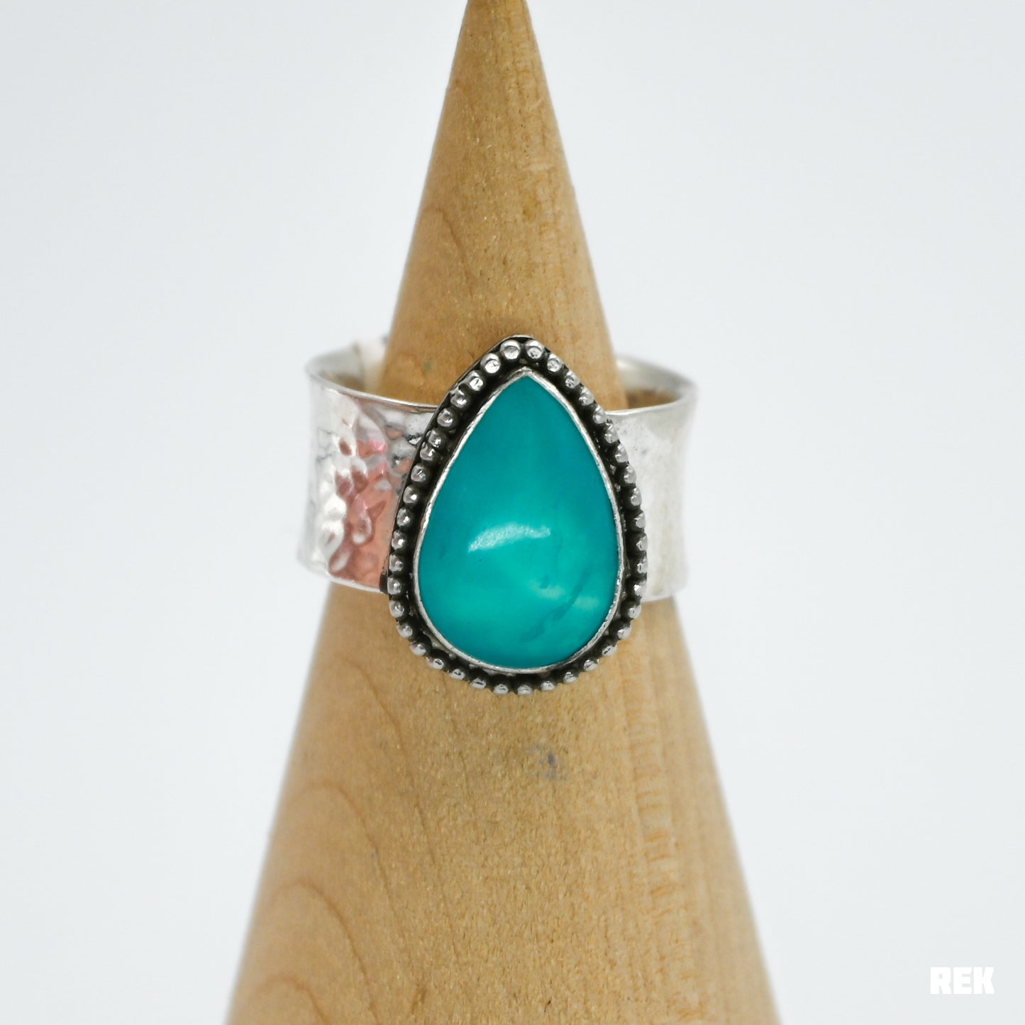 Pear amazonite bead around size 7