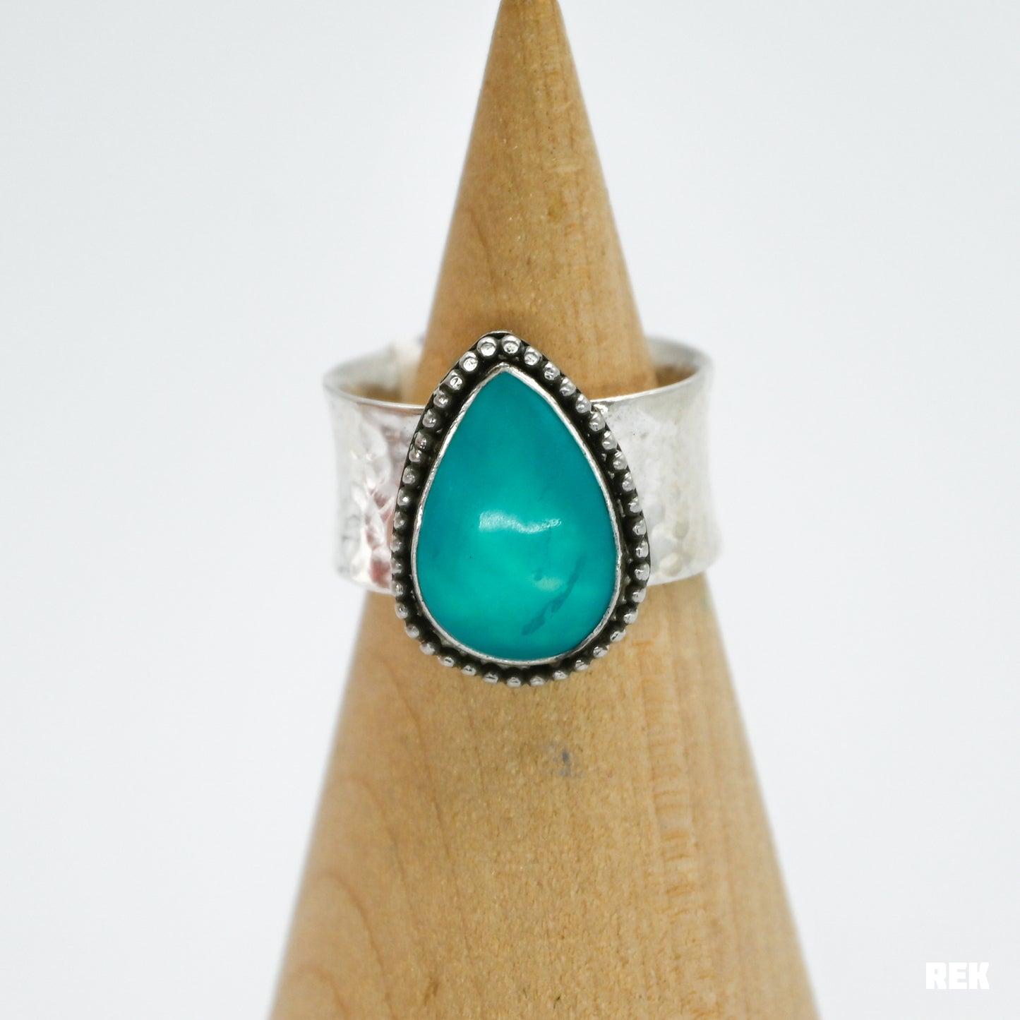 Pear amazonite bead around size 7