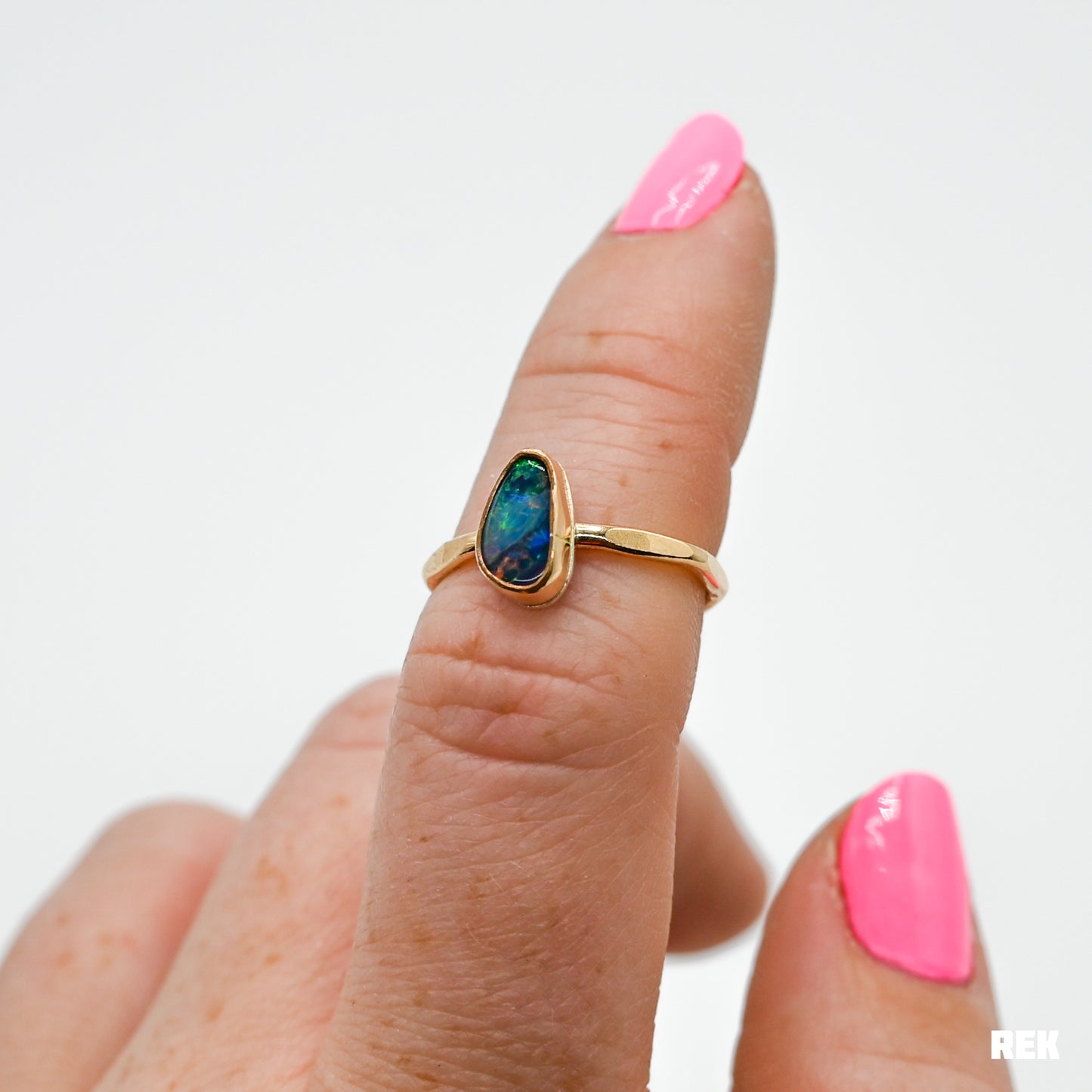 Gold fill Australian opal size 6.25