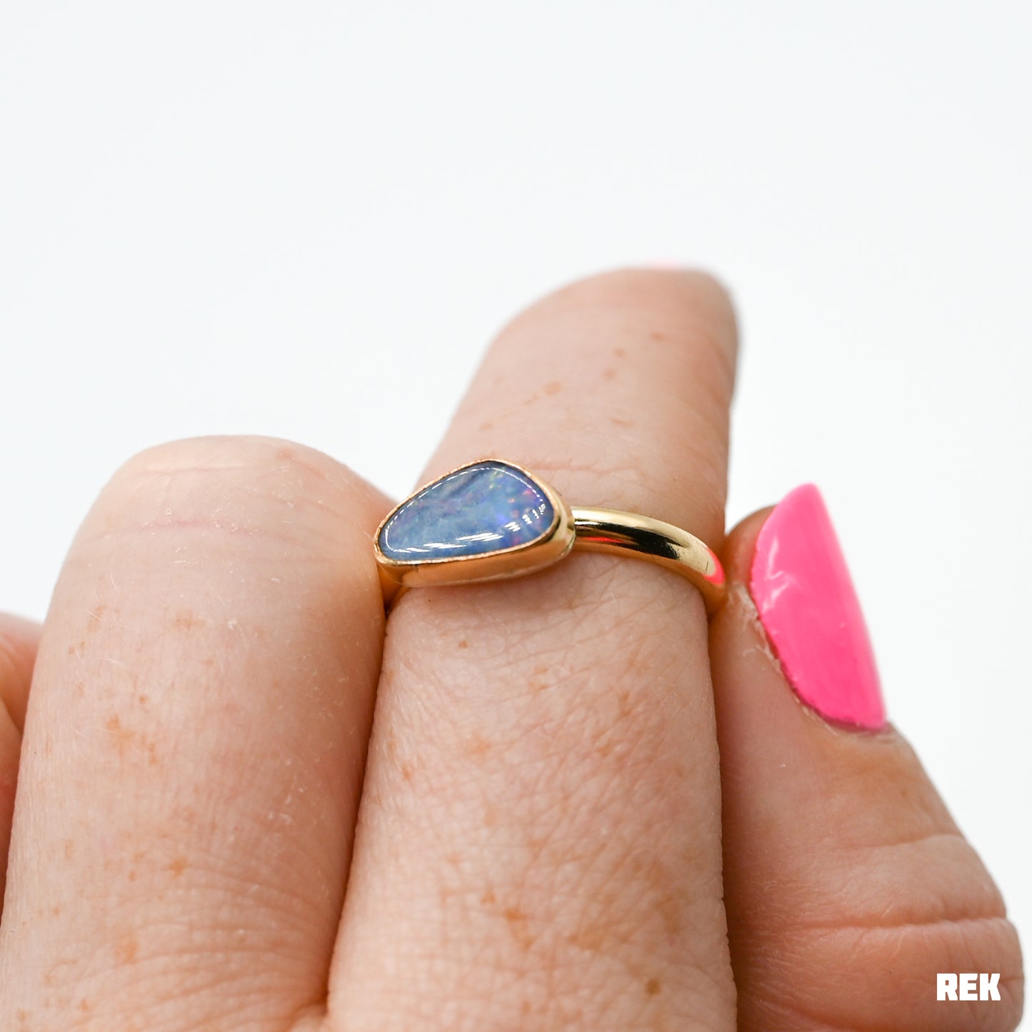 Gold fill Australian opal size 7.5