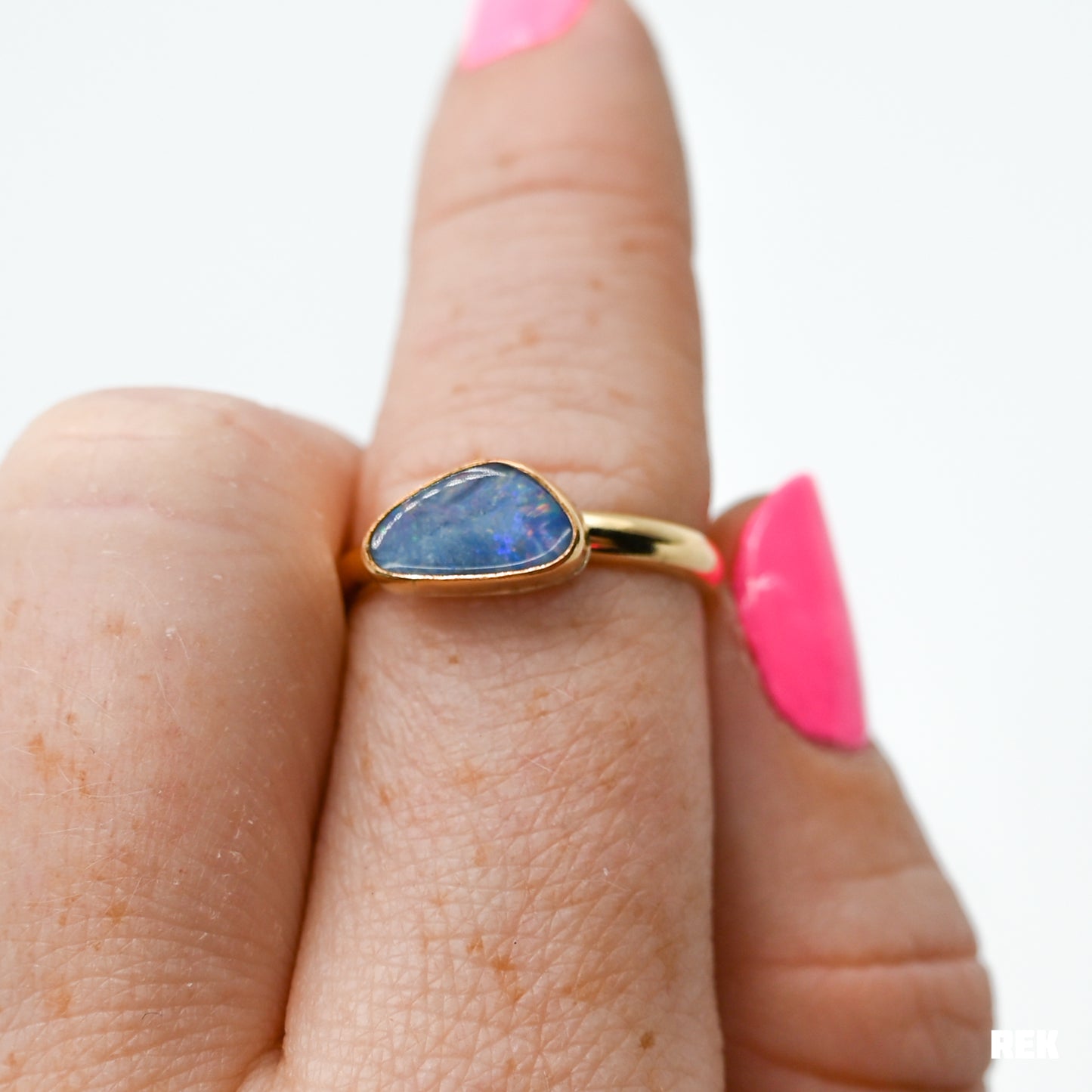 Gold fill Australian opal size 7.5