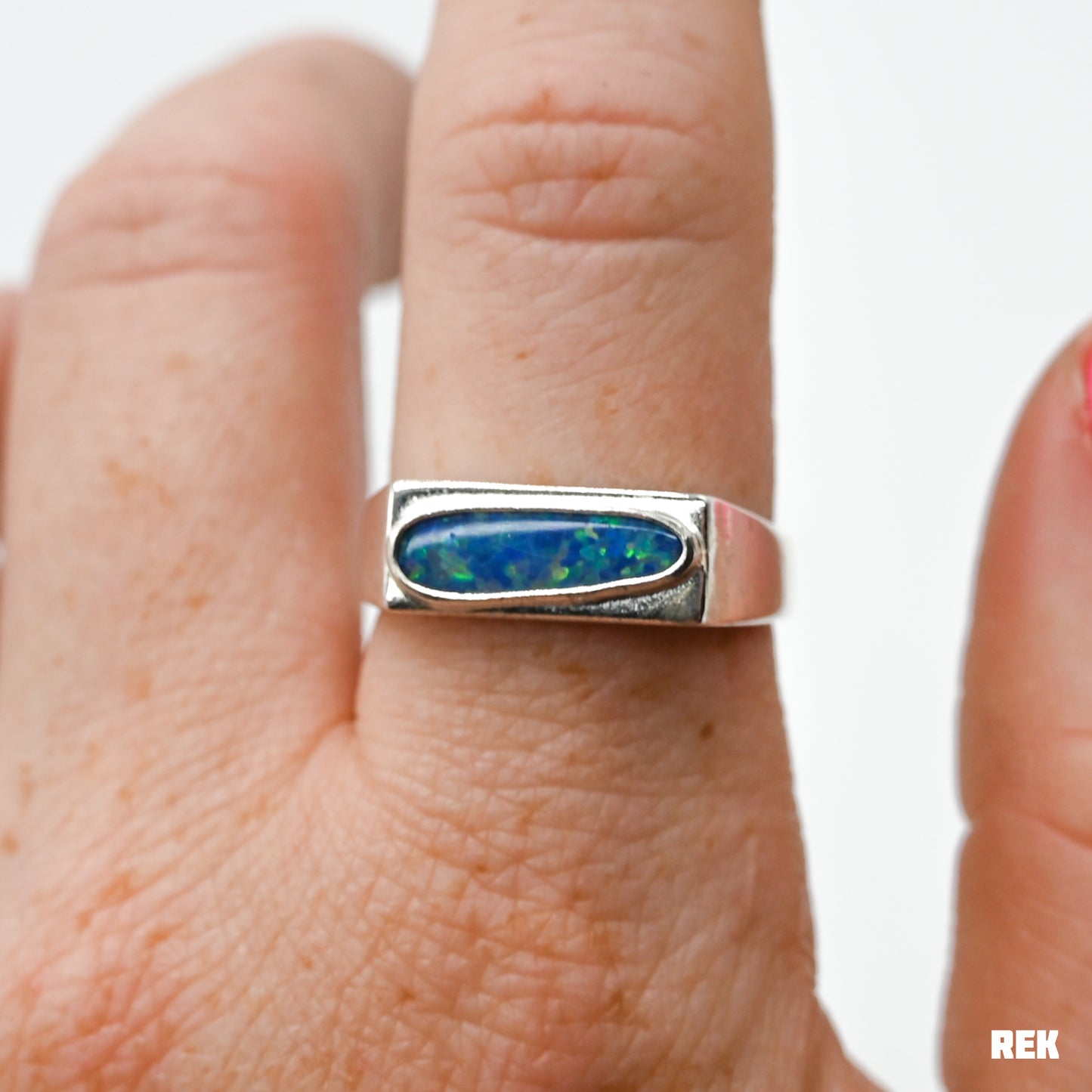 Signet Australian opal size 9.75