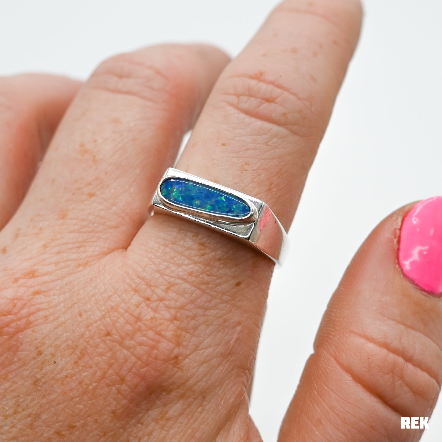 Signet Australian opal size 9.75