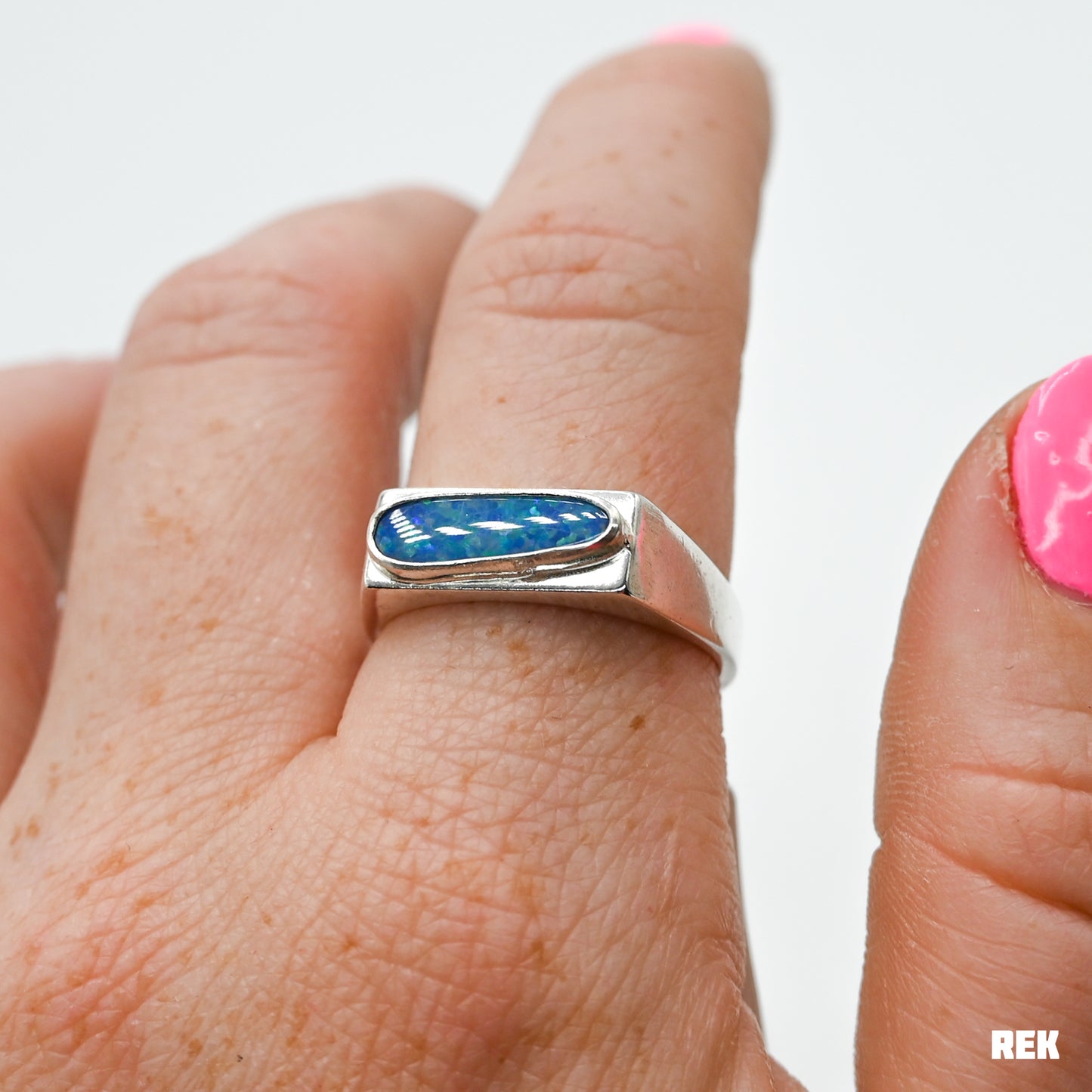 Signet Australian opal size 9.75