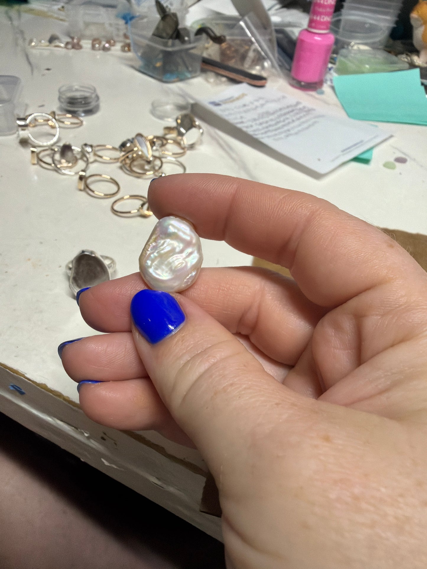 Pearl ring for Janis