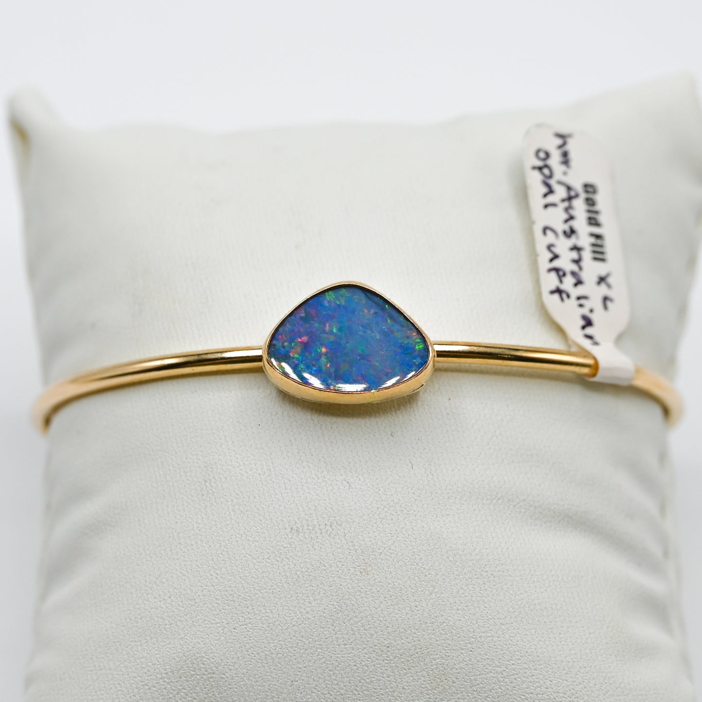 Gold fill Australian opal cuff