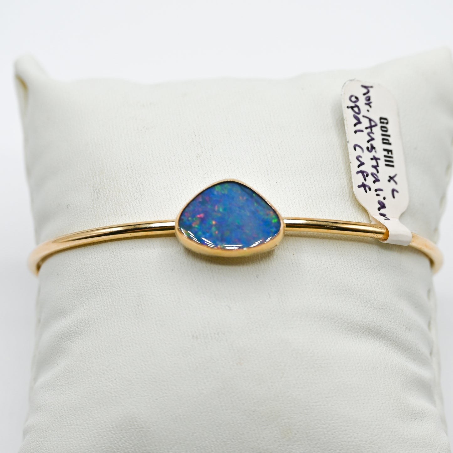 Gold fill Australian opal cuff