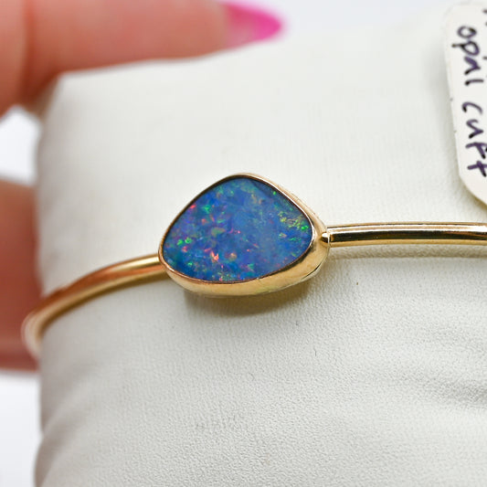 Gold fill Australian opal cuff