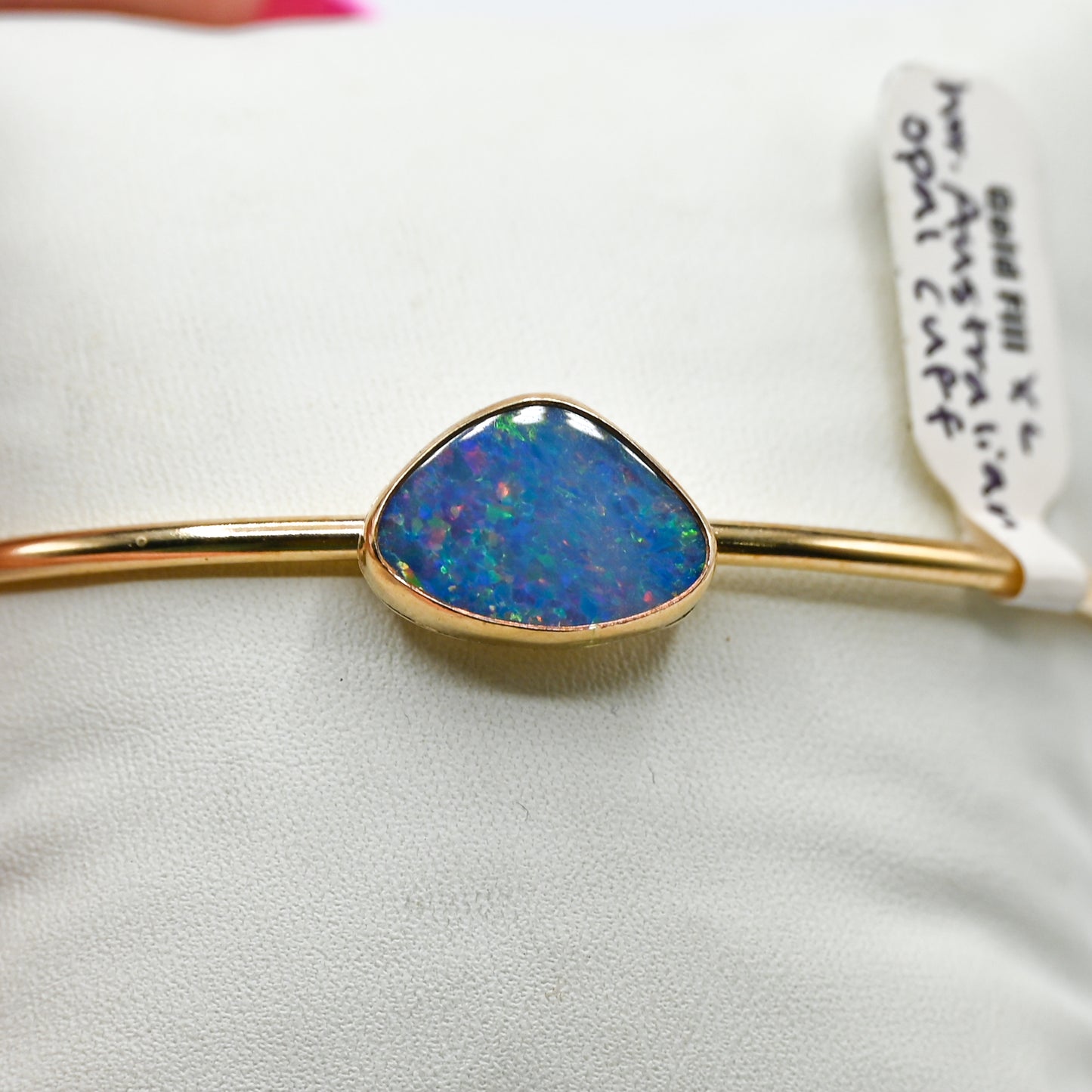 Gold fill Australian opal cuff