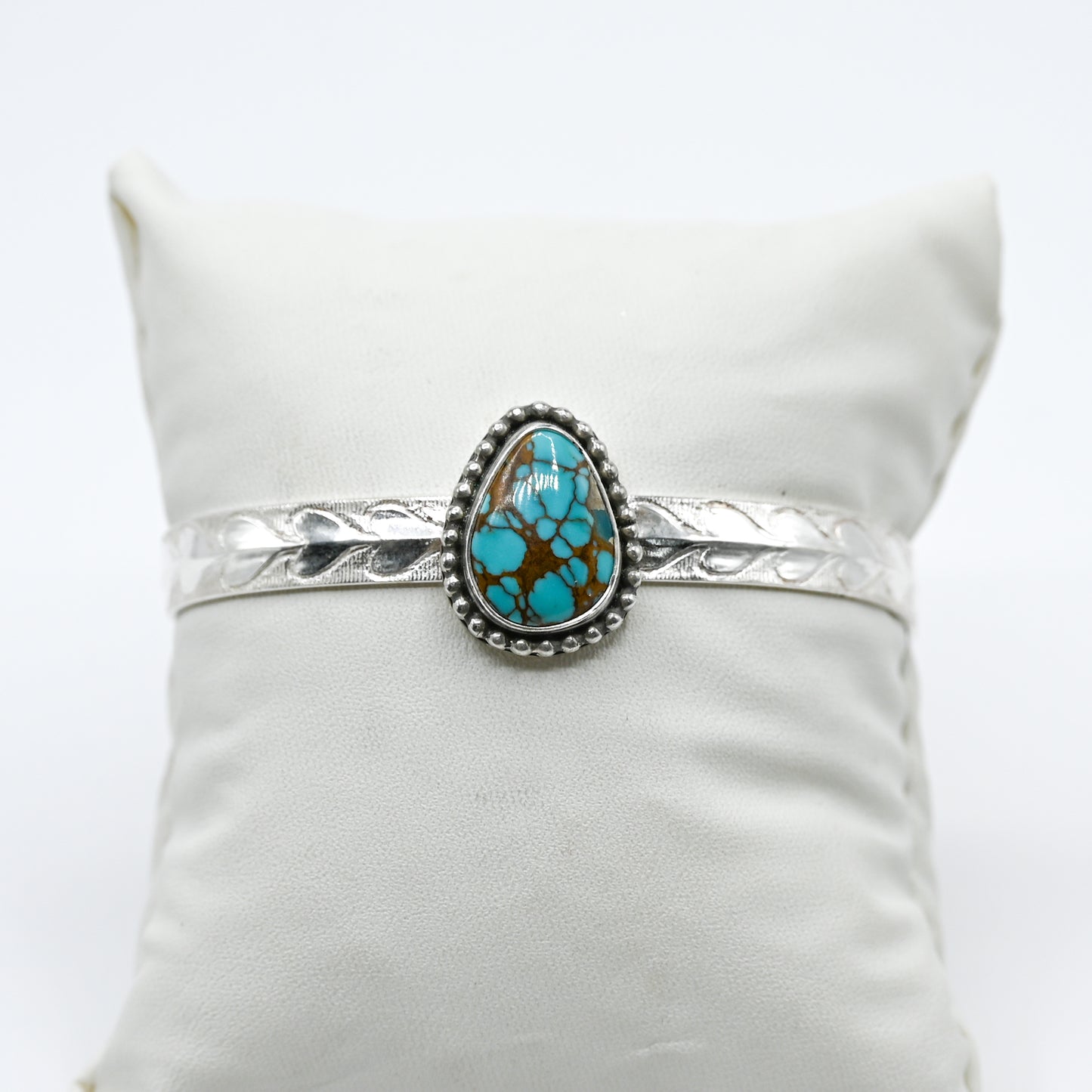 Pilot mountain turquoise with heart style cuff