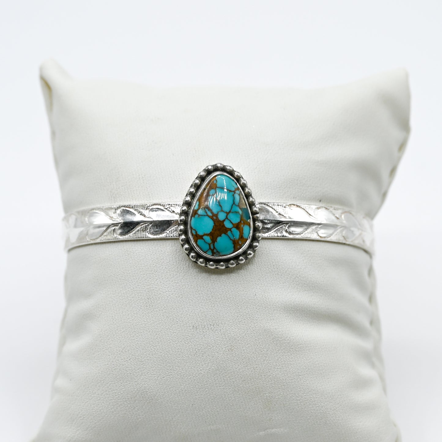 Pilot mountain turquoise with heart style cuff