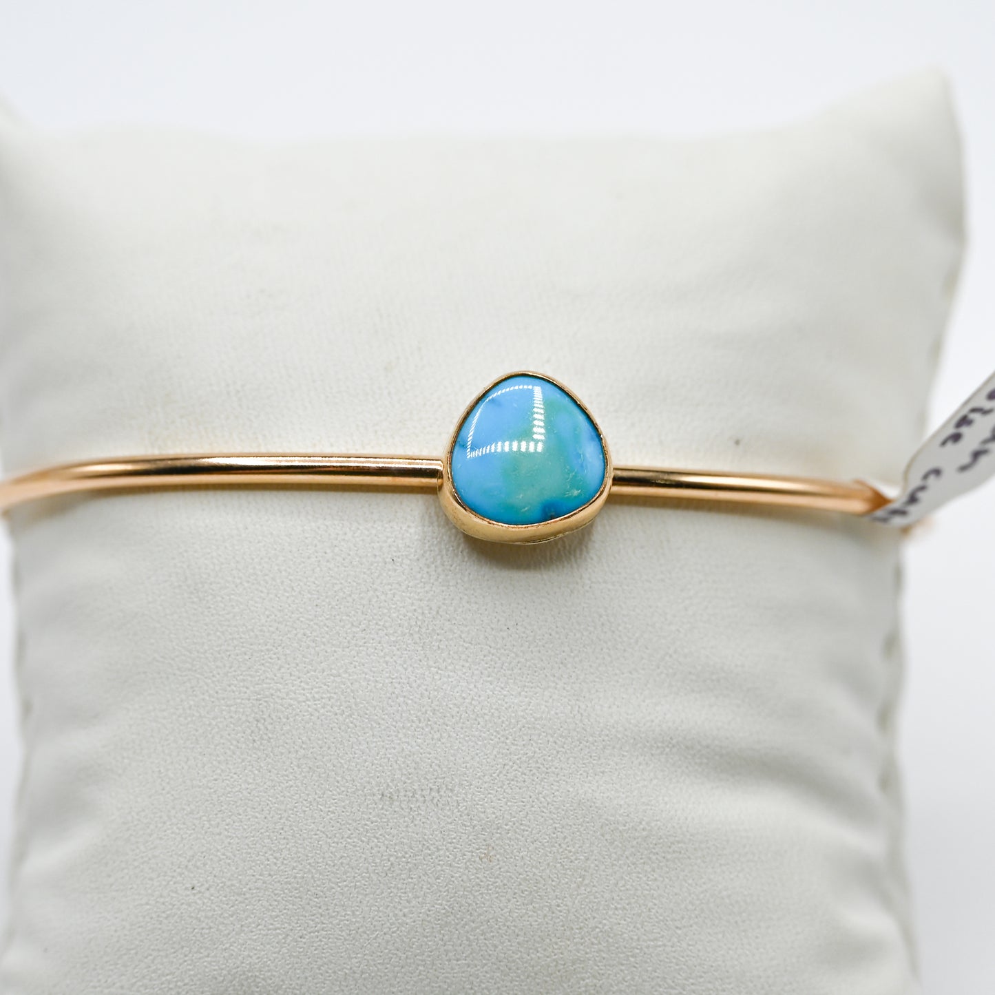 Gold fill Kingman turquoise cuff