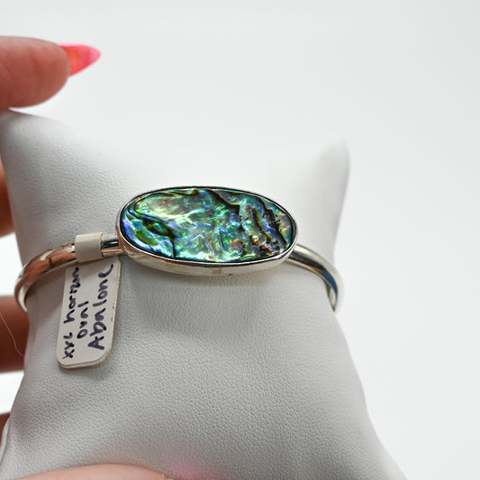 XXL horizontal abalone cuff