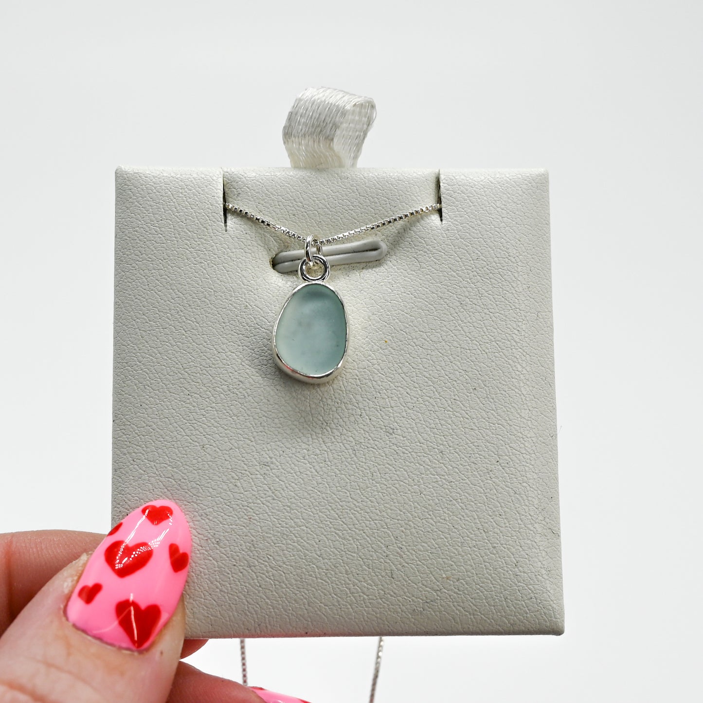 Sea foam sea glass necklace