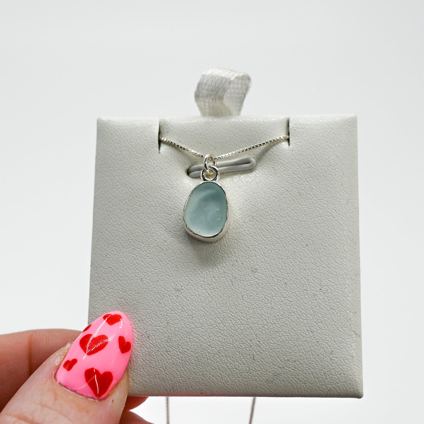 Sea foam sea glass necklace