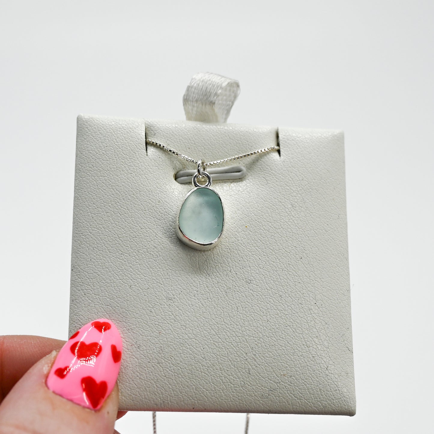 Sea foam sea glass necklace