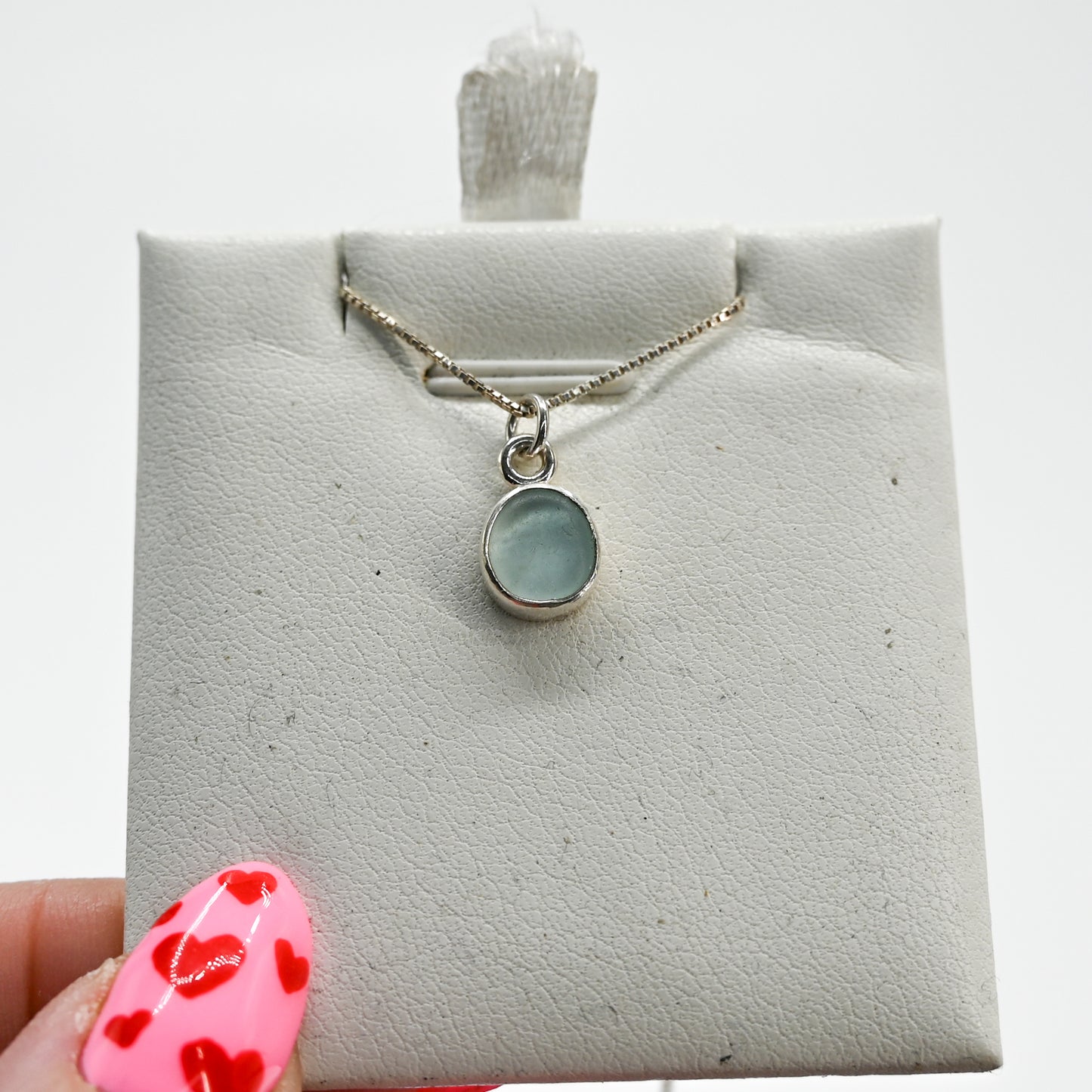 Sea foam sea glass necklace