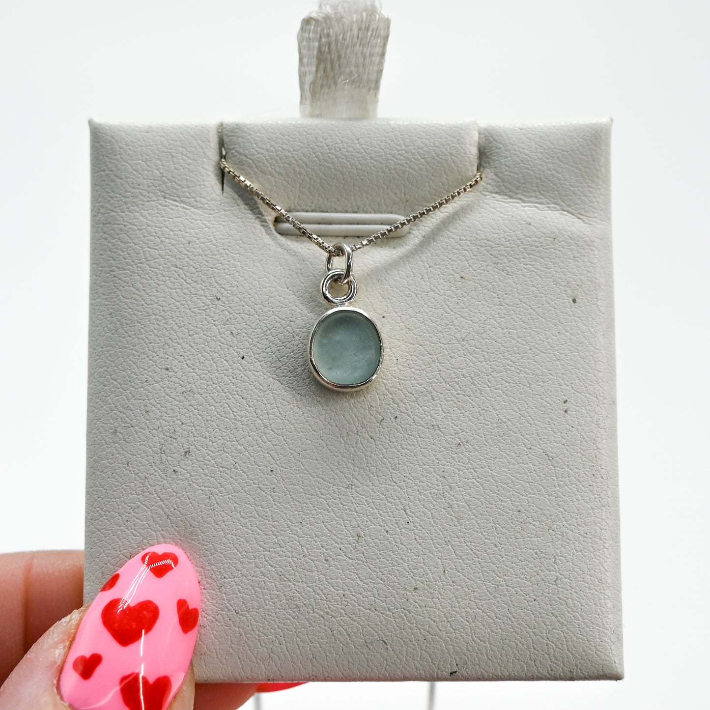 Sea foam sea glass necklace