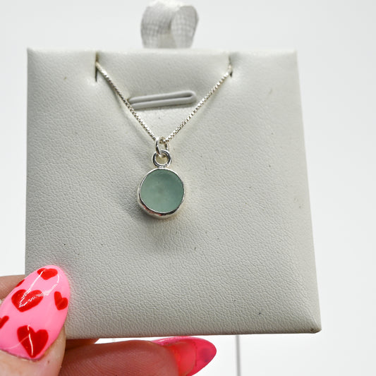 Sea foam sea glass necklace