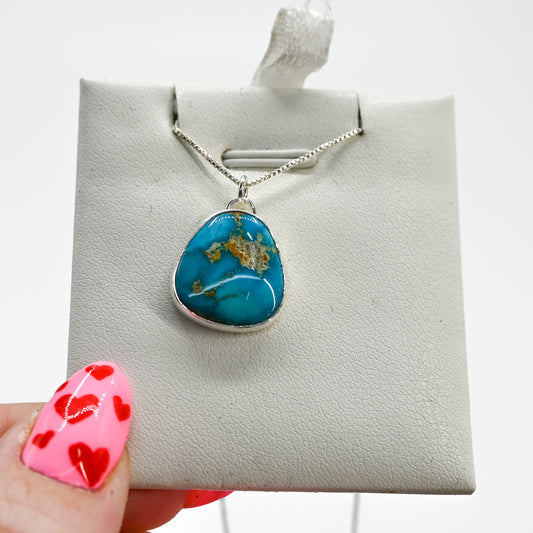 XL Kingman turquoise necklace