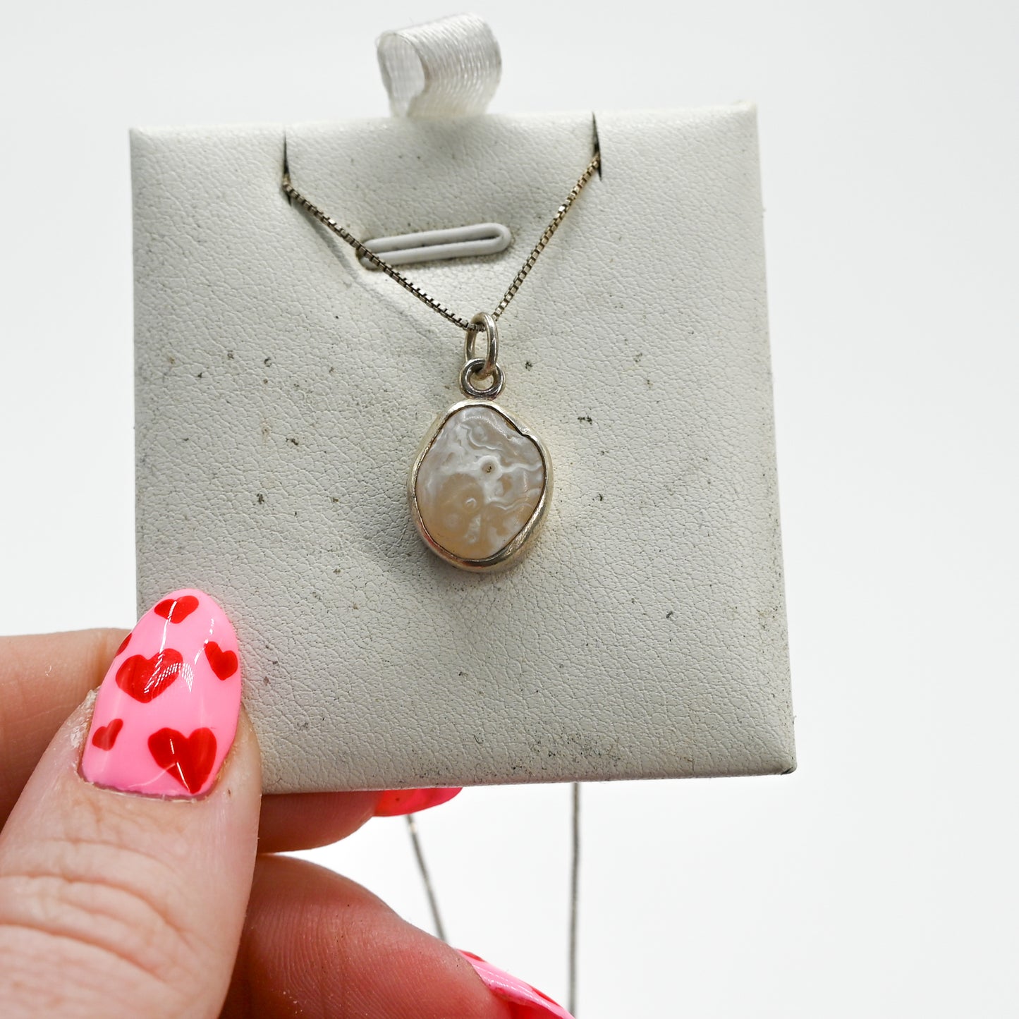 Beach agate necklace
