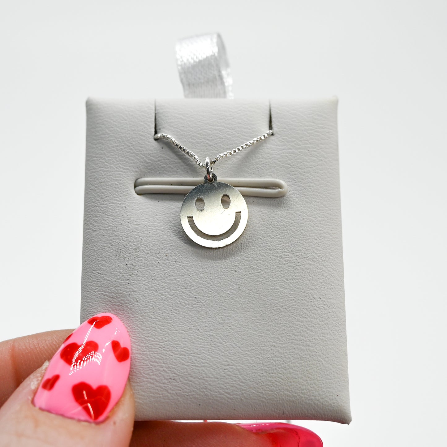 Smiley charm necklace
