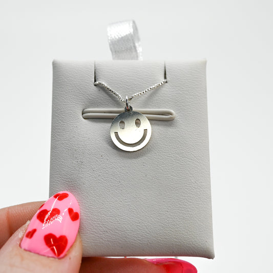 Smiley charm necklace