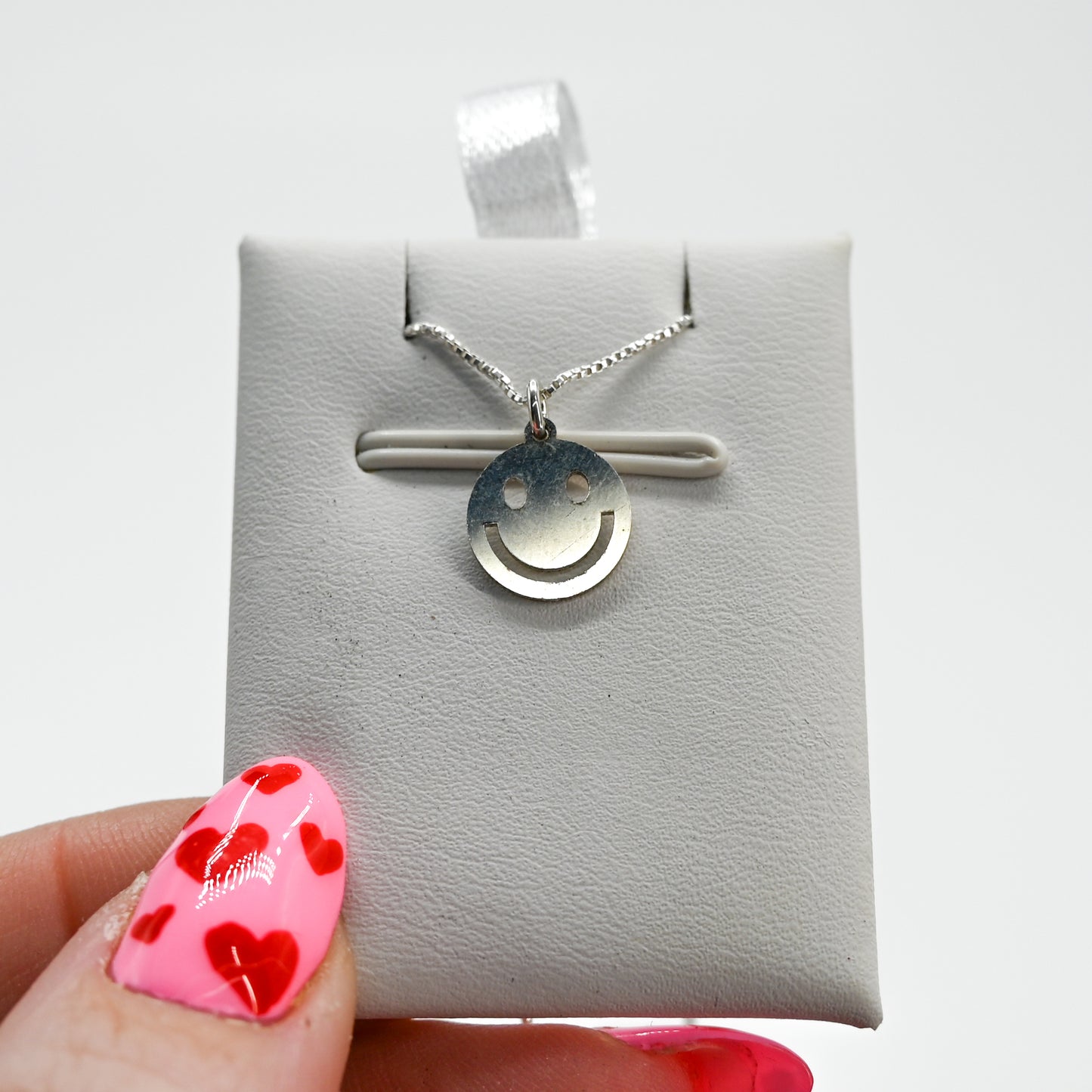 Smiley charm necklace