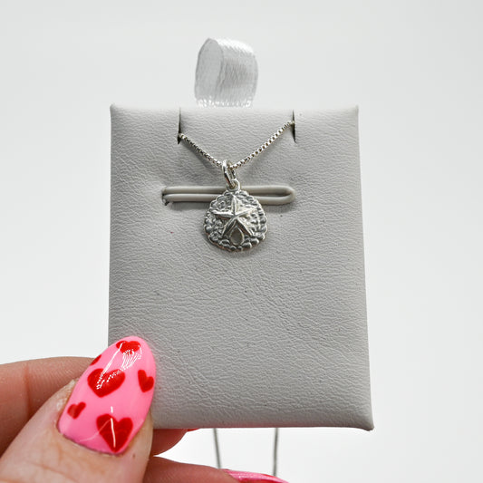 Mini sand dollar charm