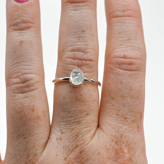 Rose cut moonstone size 8