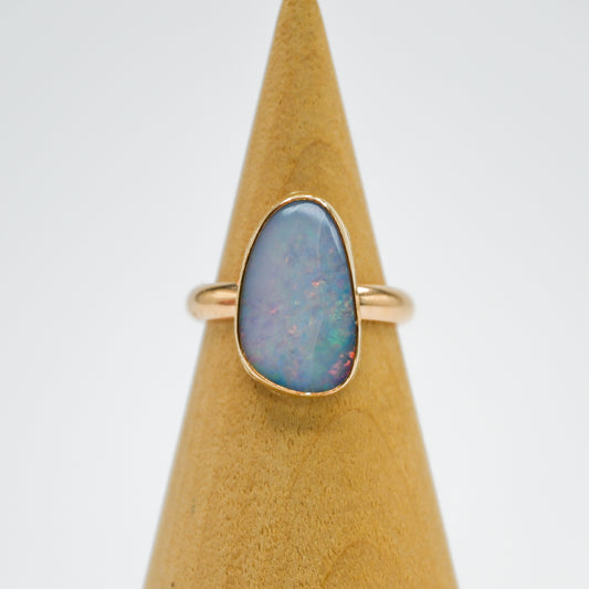 Gold fill xl Australian opal size 7.5