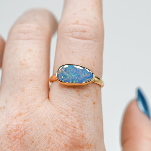 Gold fill Australian opal size 9.5