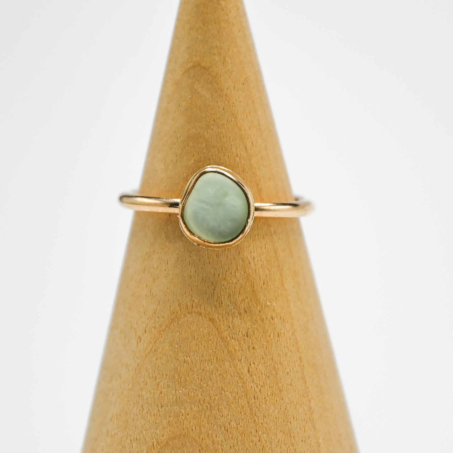 Gold fill UV sea glass size 6