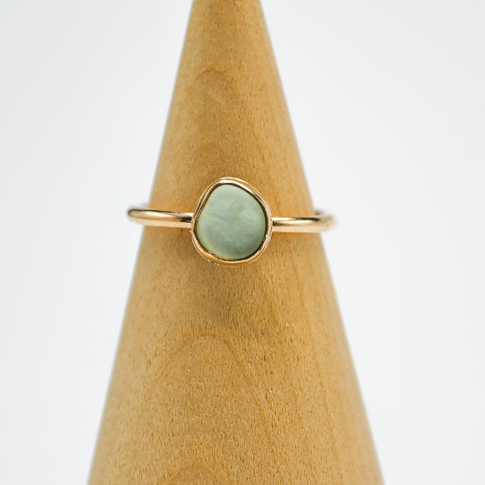 Gold fill UV sea glass size 6