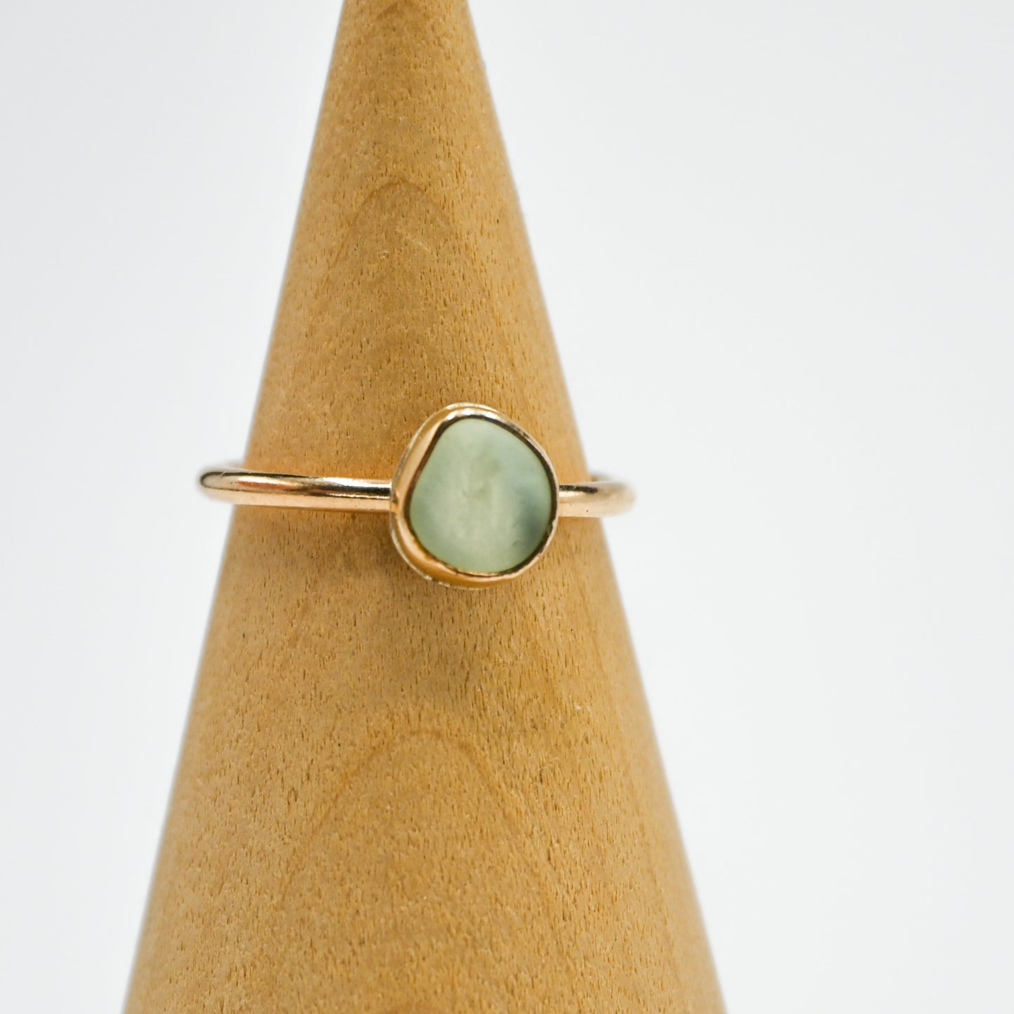Gold fill UV sea glass size 6