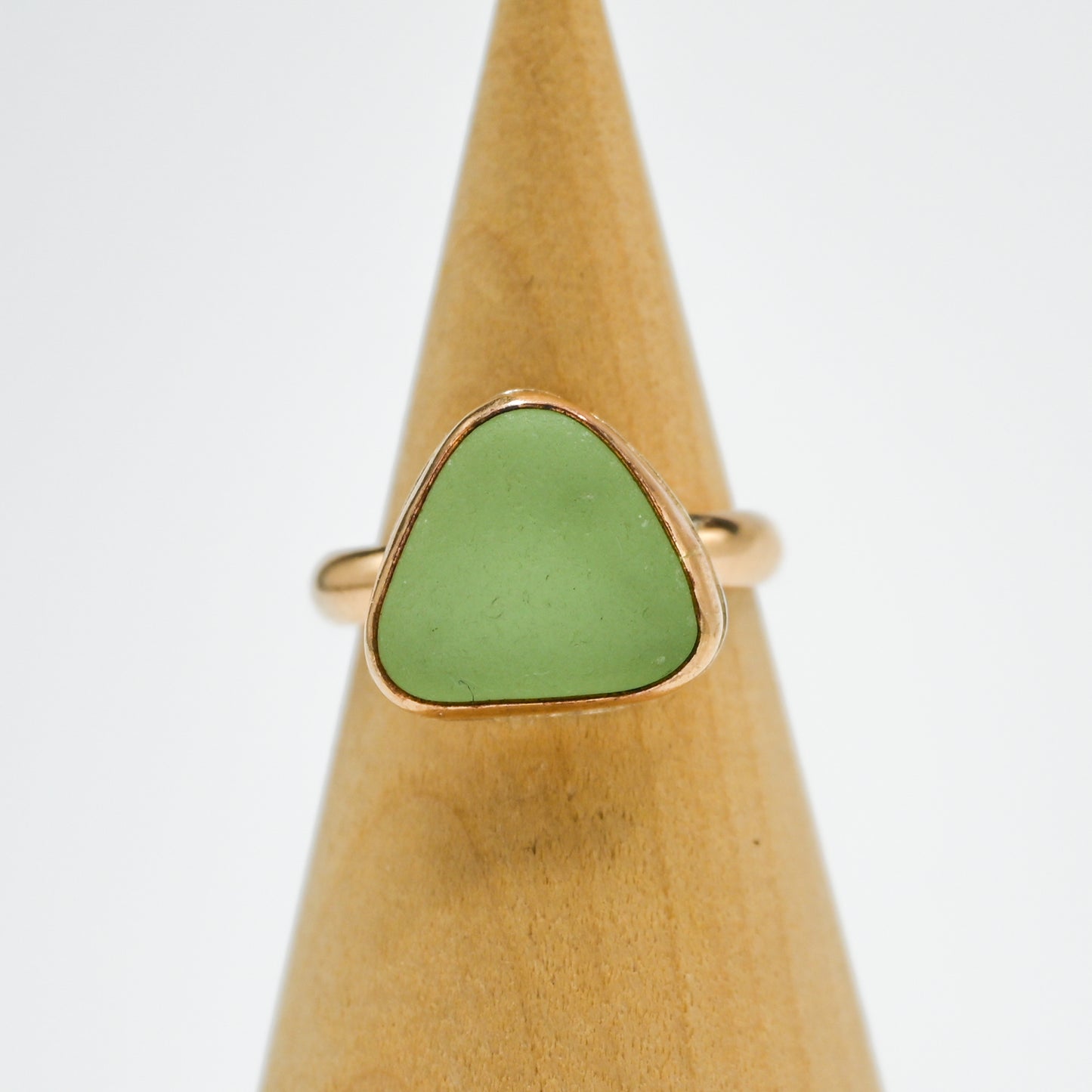 Gold fill xl UV sea glass size 7.25