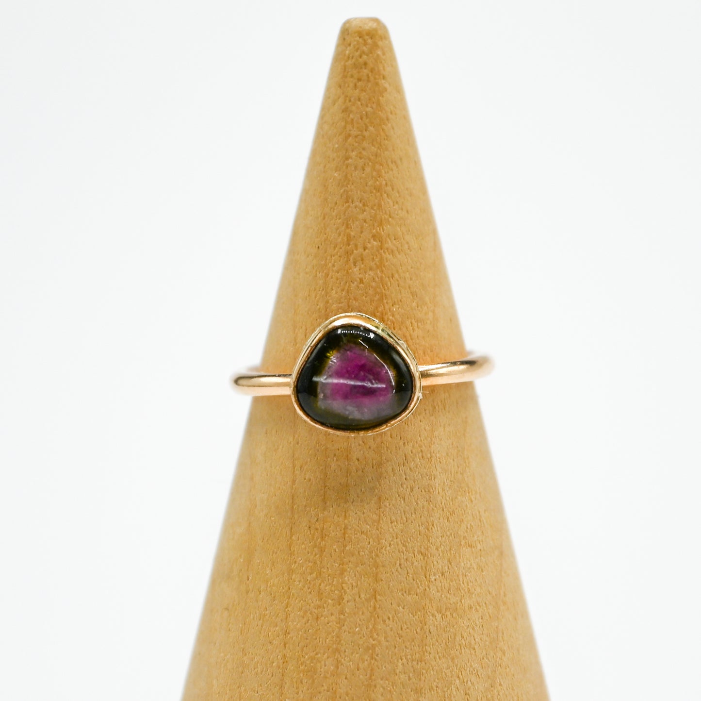 Gold fill watermelon tourmaline size 4