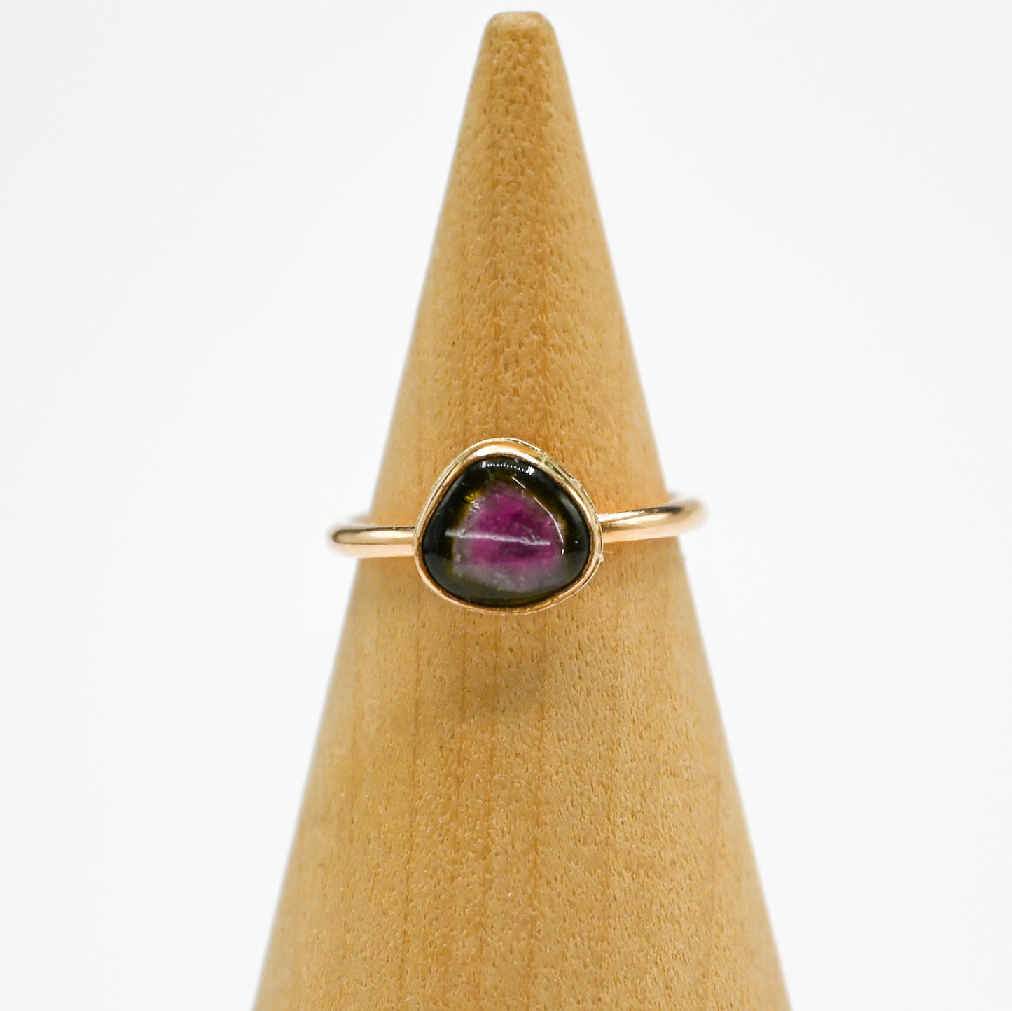 Gold fill watermelon tourmaline size 4