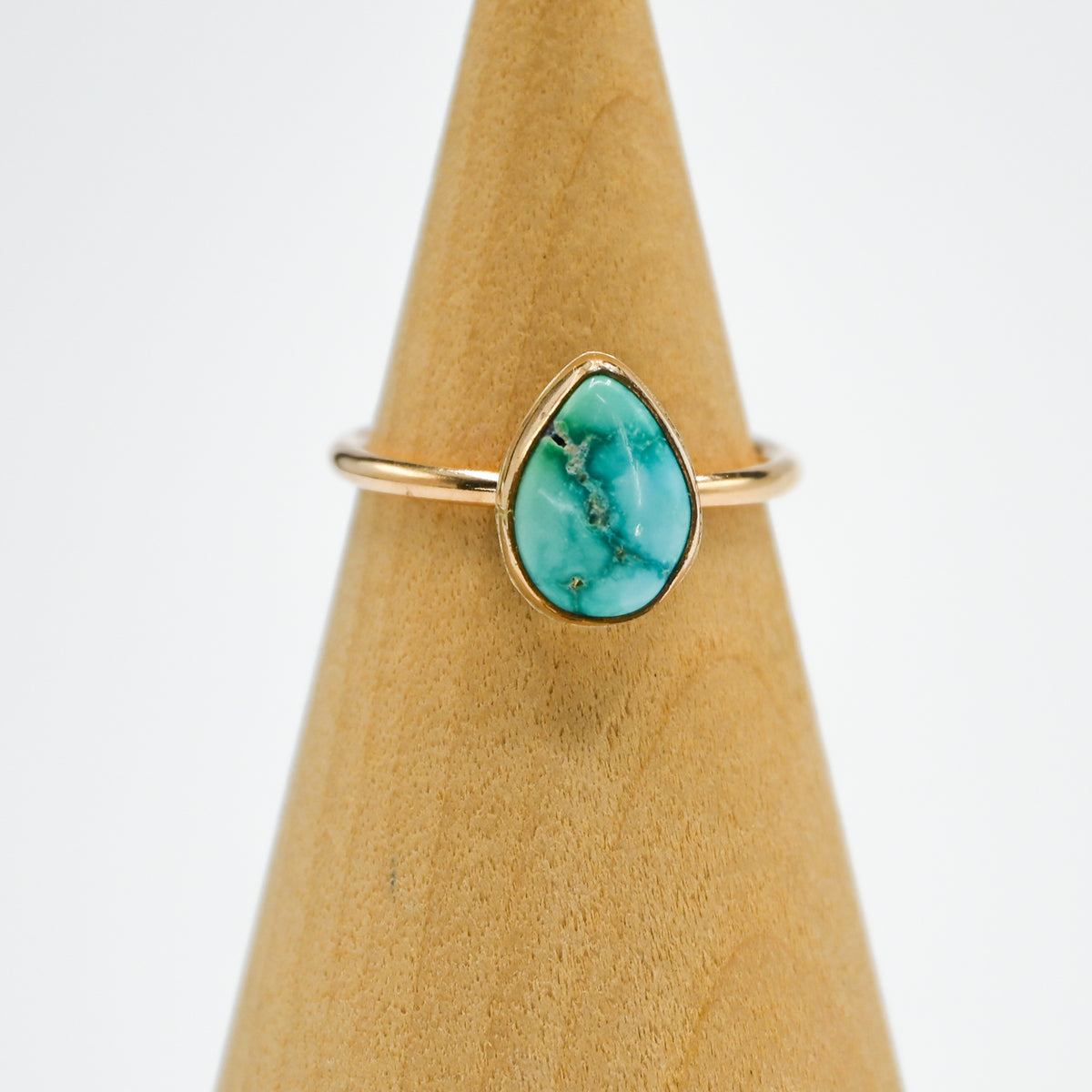 Gold fill sonoran gold turquoise size 7