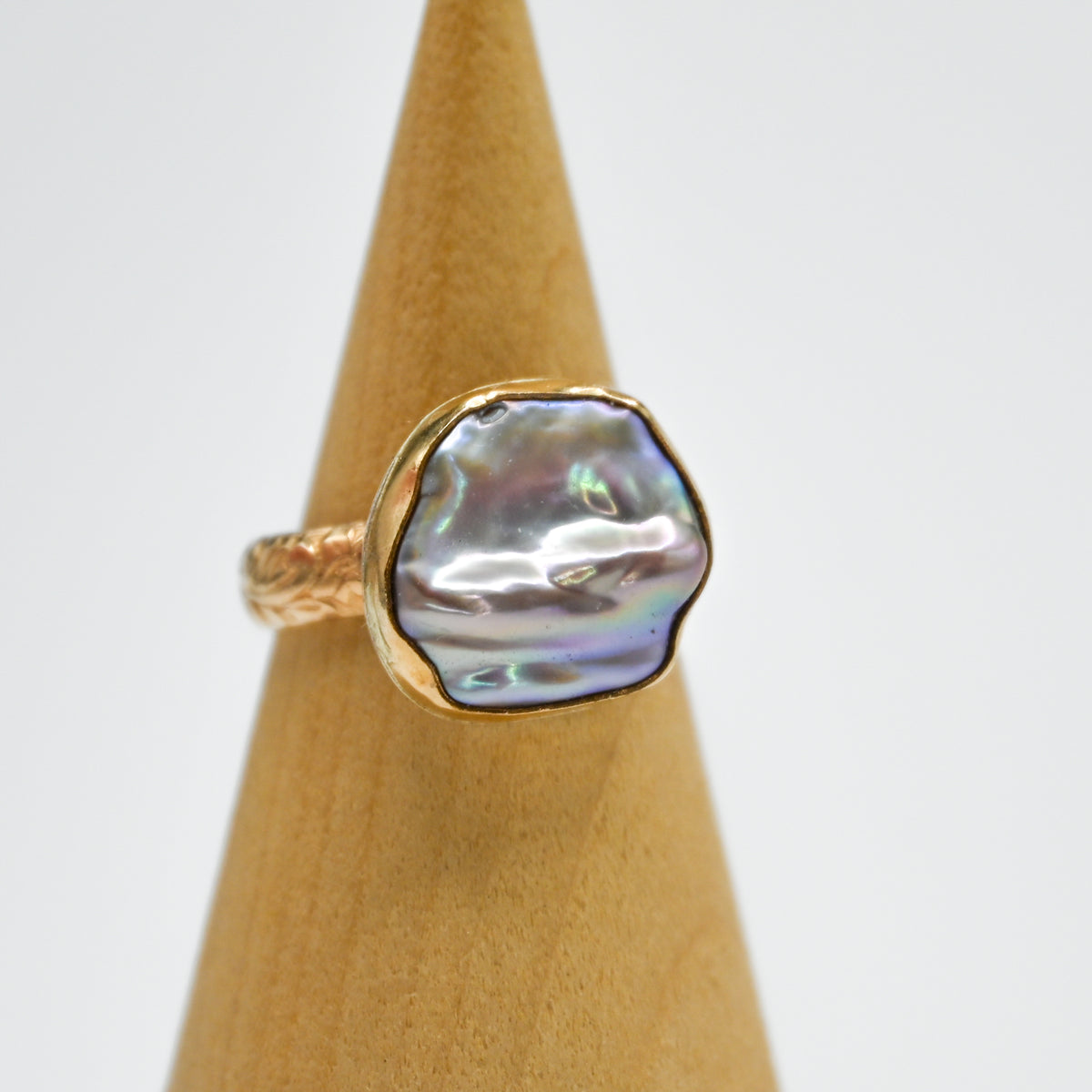 Gold fill xl keshi pearl size 7