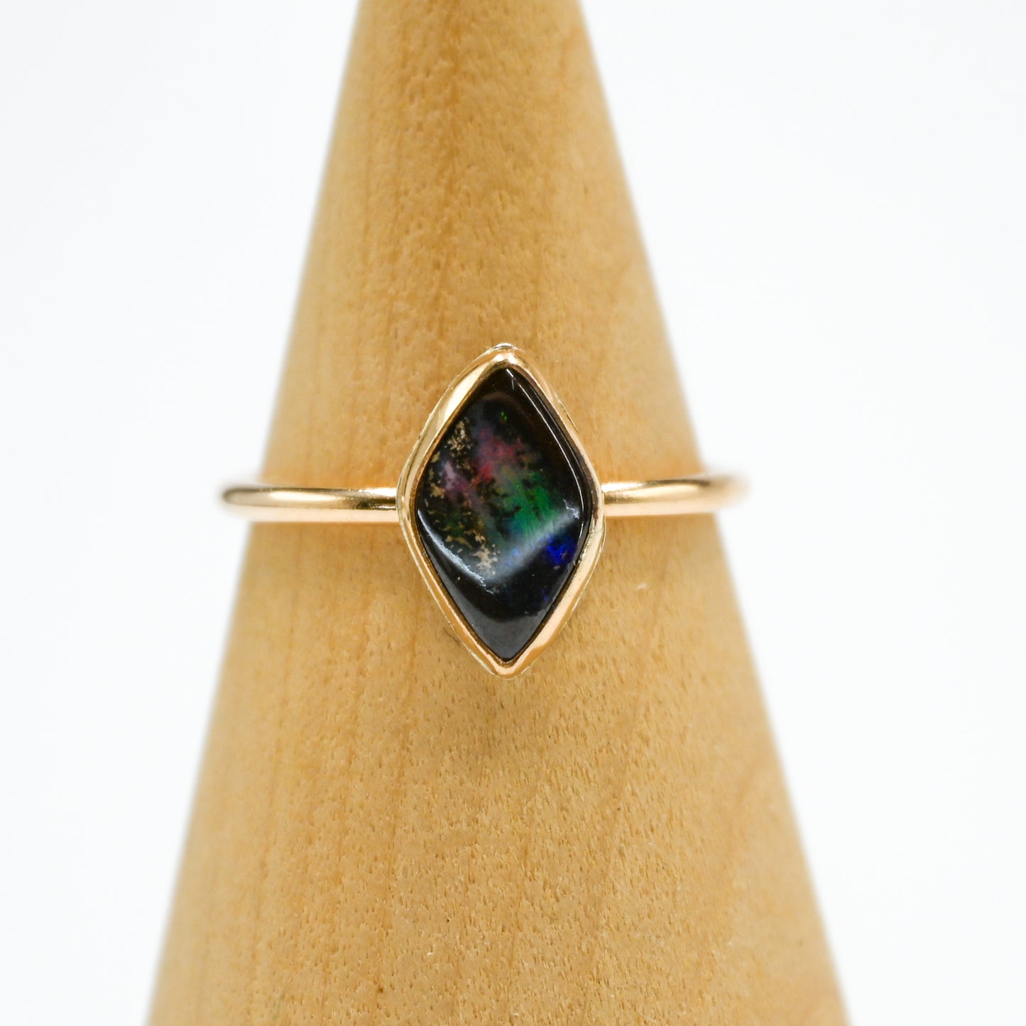 Gold fill Australian opal size 9