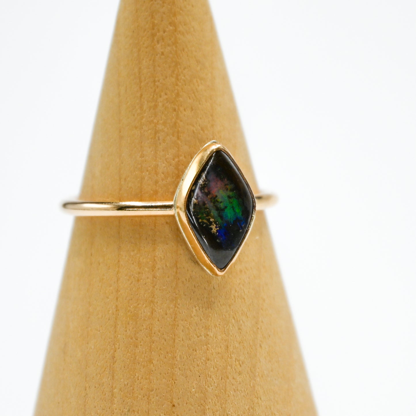 Gold fill Australian opal size 9