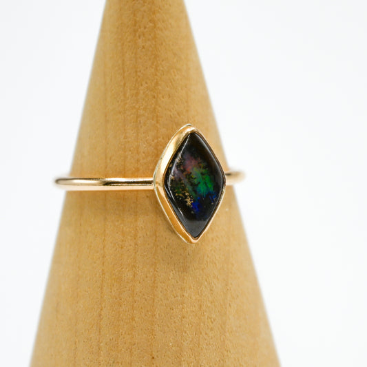 Gold fill Australian opal size 9