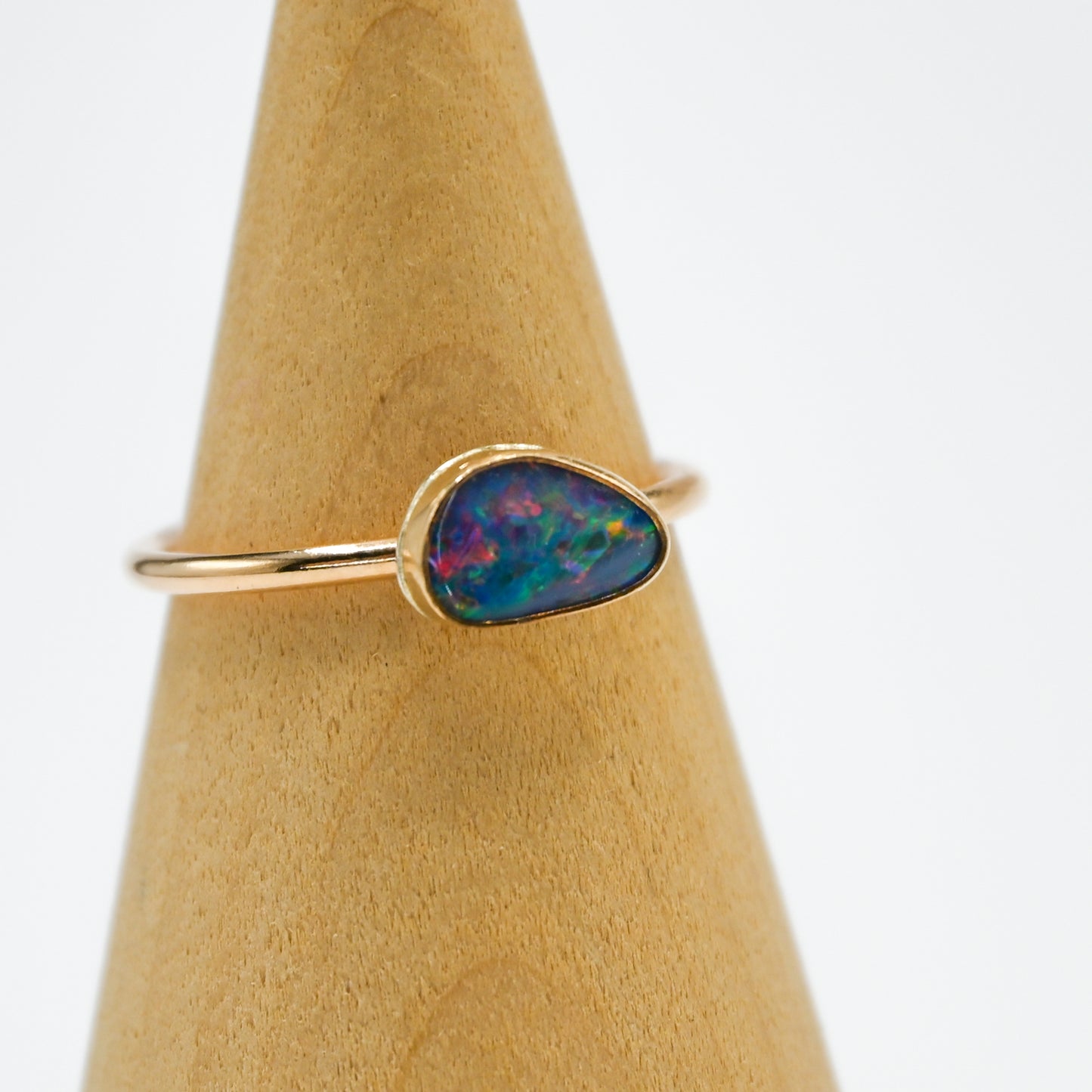 Gold fill Australian opal size 9.75