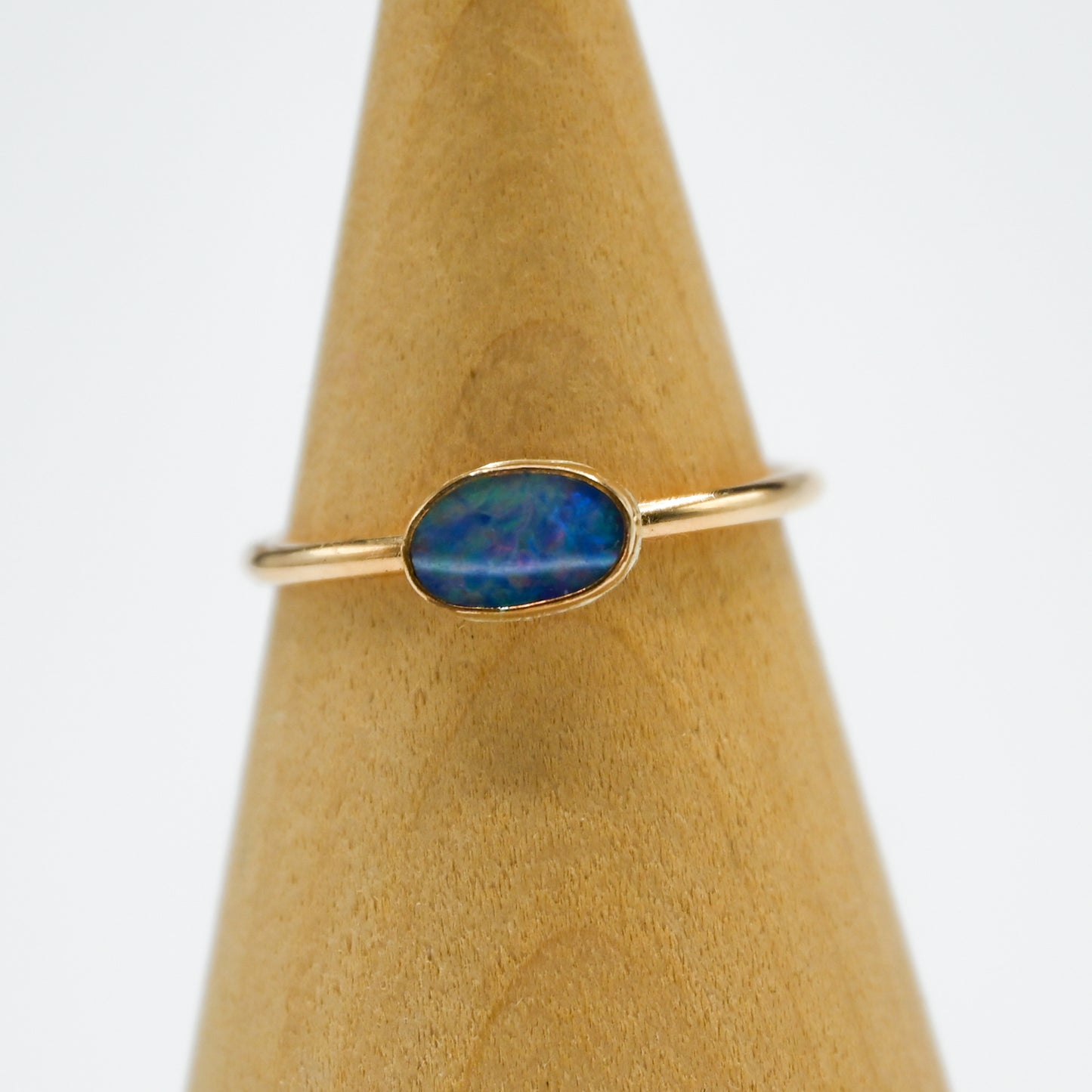 Gold fill Australian opal size 10
